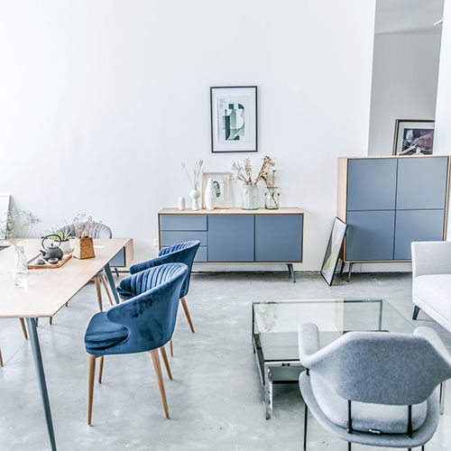 The  new products at the August furnitur...